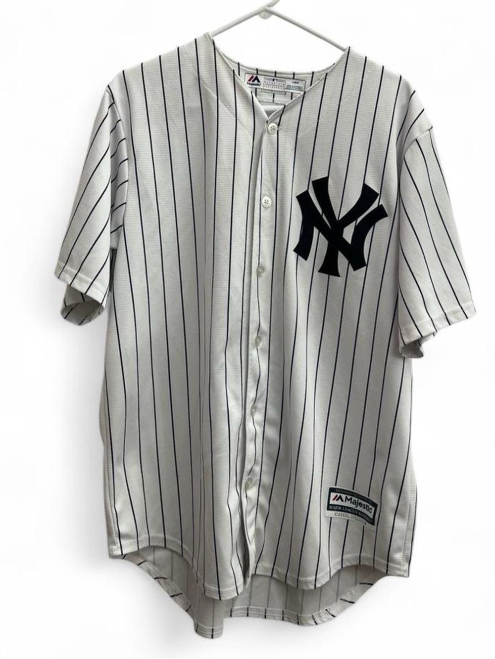 Mens New York Yankees Majestic Cool Base Jersey size Large